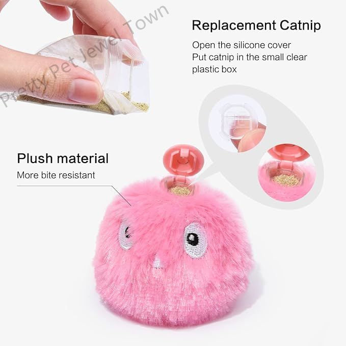 Cat Toy Two Product Sets, Including Retractable Laser Cat Toy Stick + Intelligent Bird Call Cat Toy Interactive Ball, Pet Fun Products, Pet Interactive Toy,Cat Teasing Laser Pointer Christmas Gift