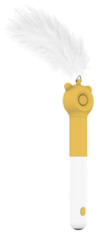 Pet Life 'KITIQUE" 3-in-1 Retractable and Extendable Feathered and Laser Wand Kitty Cat Teaser