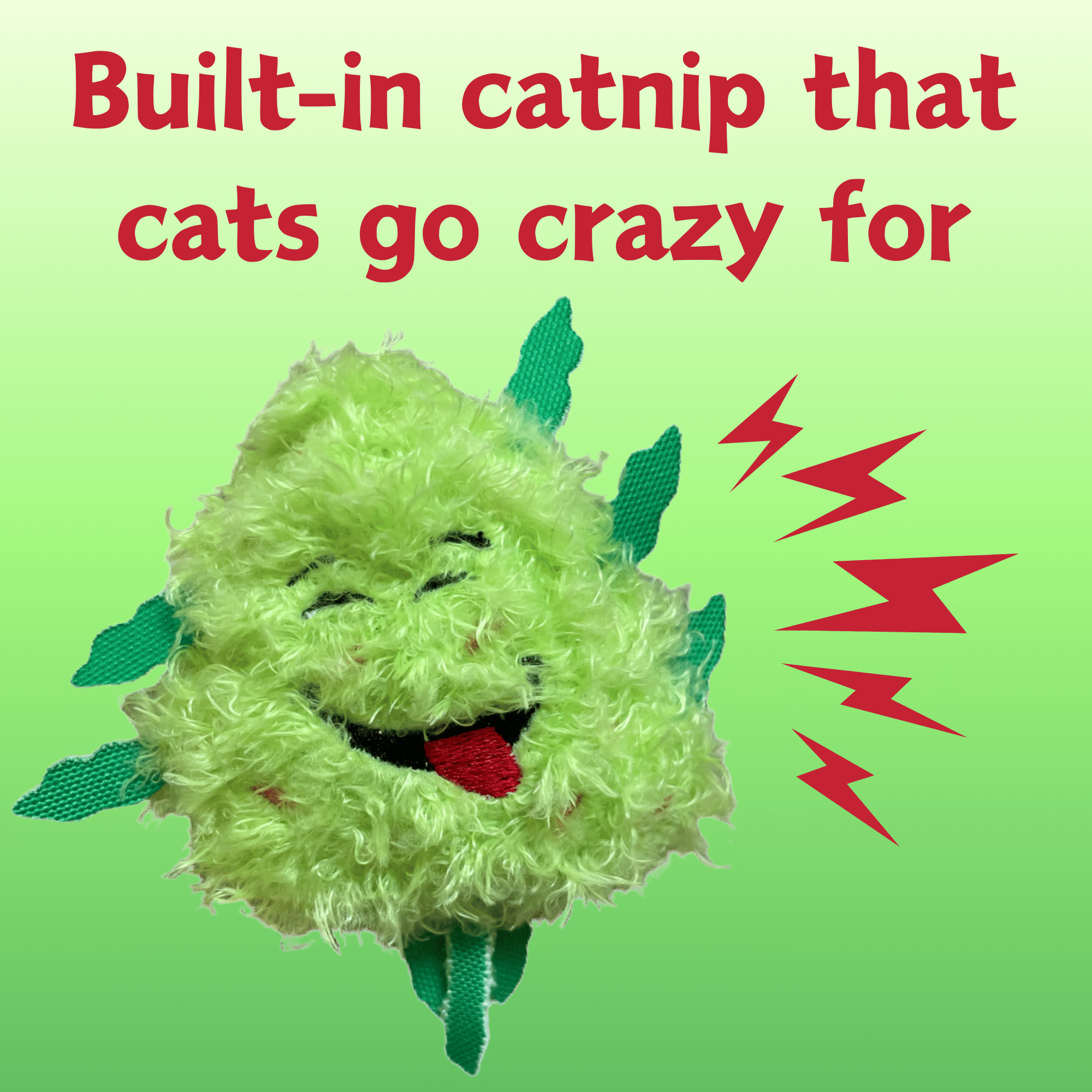Bud Jr. the Weed Nug 420 Cat Toy
