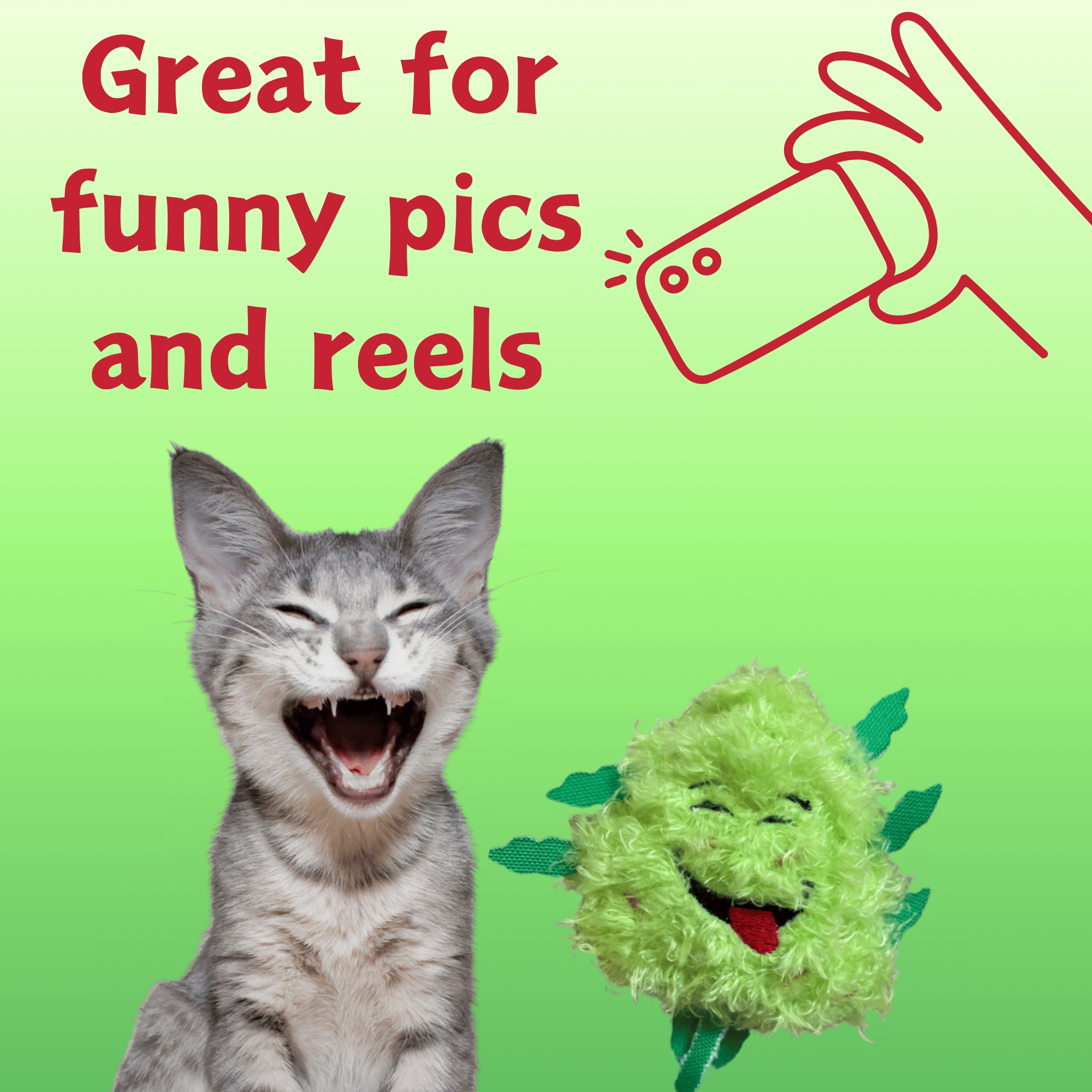 Bud Jr. the Weed Nug 420 Cat Toy