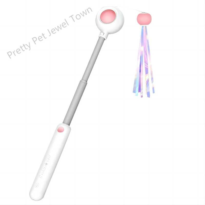 Cat Toy Two Product Sets, Including Retractable Laser Cat Toy Stick + Intelligent Bird Call Cat Toy Interactive Ball, Pet Fun Products, Pet Interactive Toy,Cat Teasing Laser Pointer Christmas Gift